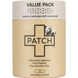 Patch Panda Kids Bamboo Bandages 100 Pack, natural first aid