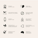 Natural perfume benefits panel for Vanessa Megan Aether Eau de Parfum