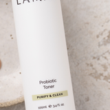 LAMAV Probiotic Toner bottle close up