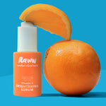 Model applying Raww Vitamin C Brightening Serum