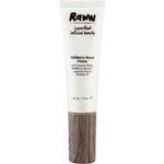 A 30ml tube of Raww Wildberry Boost Primer featuring a white label and wooden-patterned cap. This natural hydrating primer blends coconut water, wildberry harvest, acai, lilli pilli, and rosehip oil for a fresh, radiant base.