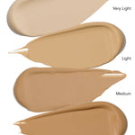 Shade swatches of Raww Vitamin C BB Cream
