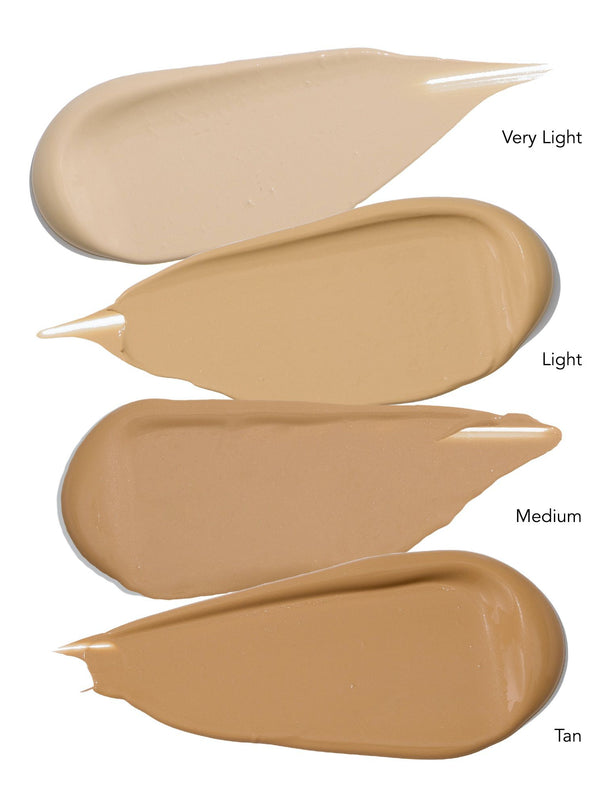 Shade swatches of Raww Vitamin C BB Cream