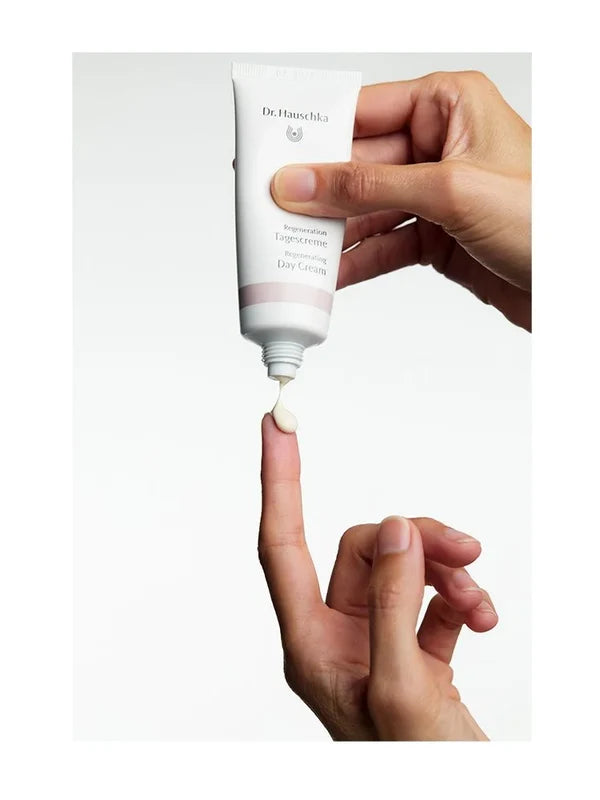 Dr Hauschka Regenerating Day Cream squeezed from the tube