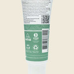 A white and green tube of Good Riddance Rescue Balm 30ml is shown from the back, displaying directions, ingredients, recycling symbols, a company address, a QR code, and notes that it is recyclable and developed in Darwin, Australia.