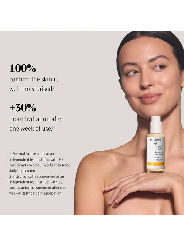 Product information panel for Dr Hauschka Revitalising Day Lotion