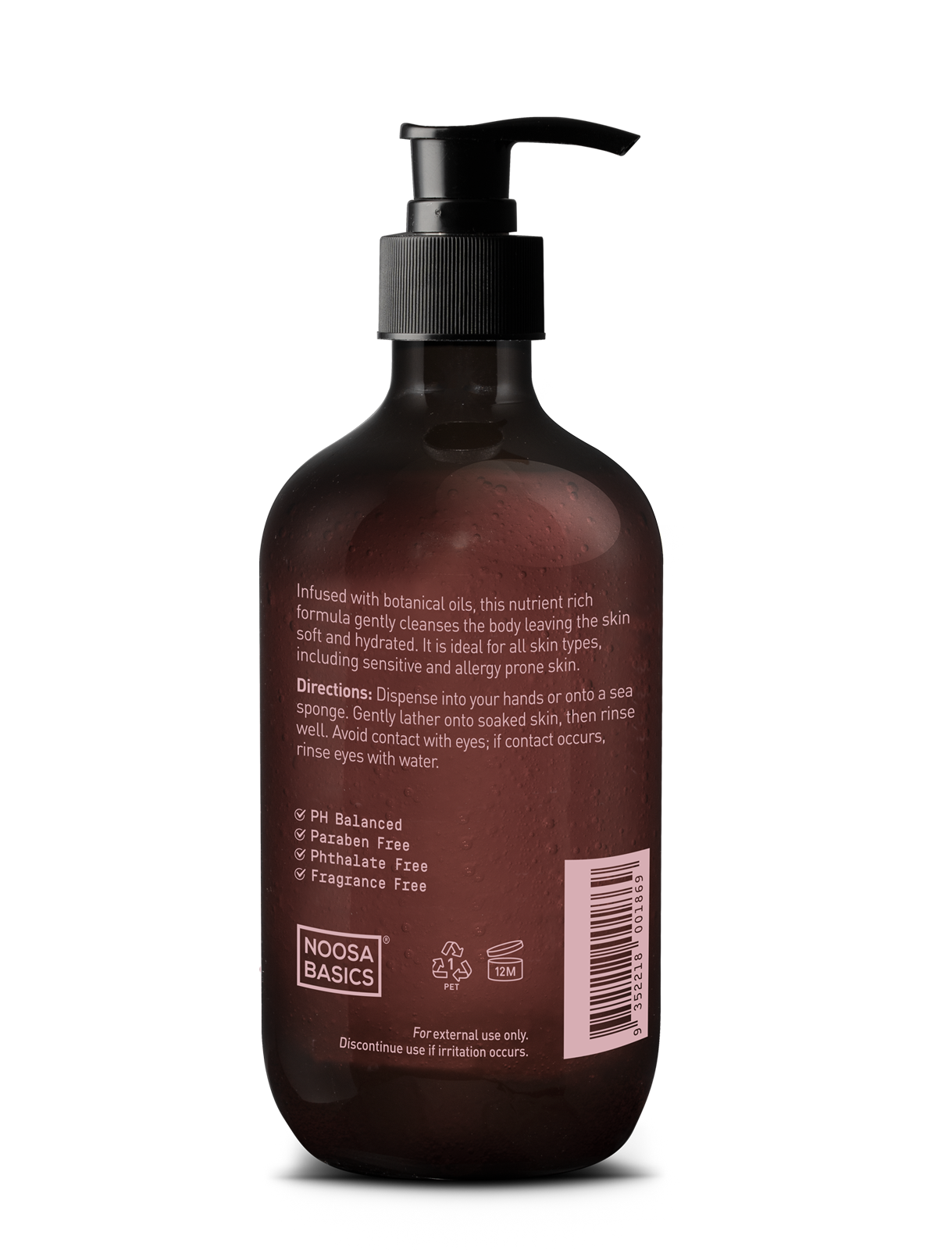 Noosa Basics Body & Hand Wash Rose Geranium & Frankincense 500ml product detail