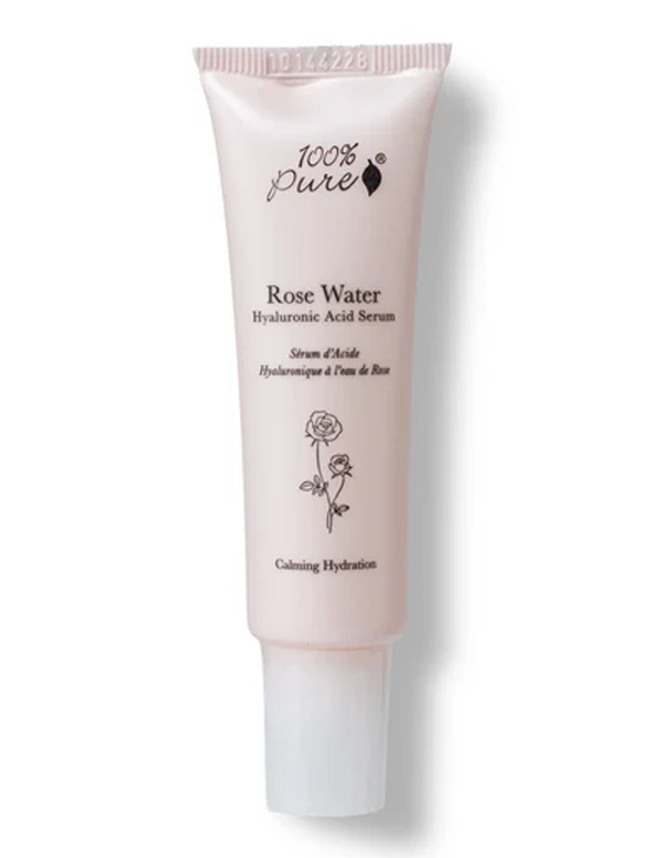 100% Pure Rose Hyaluronic Acid Serum 30ml — official front packaging image