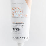 Vanessa Megan SPF50 Mineral Sunscreen applied on skin