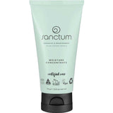 Sanctum Moisture Concentrate 75g is a certified organic moisturising cream in a mint green tube with a black flip-top cap, certification logos, and “Certified Care” on the front. Contains hyaluronic acid for hydration. Brand: Sanctum.