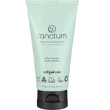 Sanctum Moisture Replenish 75g is a certified organic, vegan, and recyclable anti-aging day cream in a light green tube with a black flip-top cap from Sanctum. Perfect for daily moisturising.