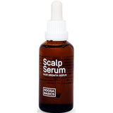 Bottle of Scalp Serum with dropper on a white background
