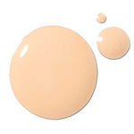 Three drops of 100% Pure 2nd Skin Serum Foundation (Shade 1, light beige) are shown on a white background, labeled below.
