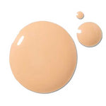 Three drops of 100% Pure 2nd Skin Serum Foundation 35ml in Shade 2 (light beige) are shown on a white background. This ultralight formula by 100% Pure provides natural coverage for a flawless look.