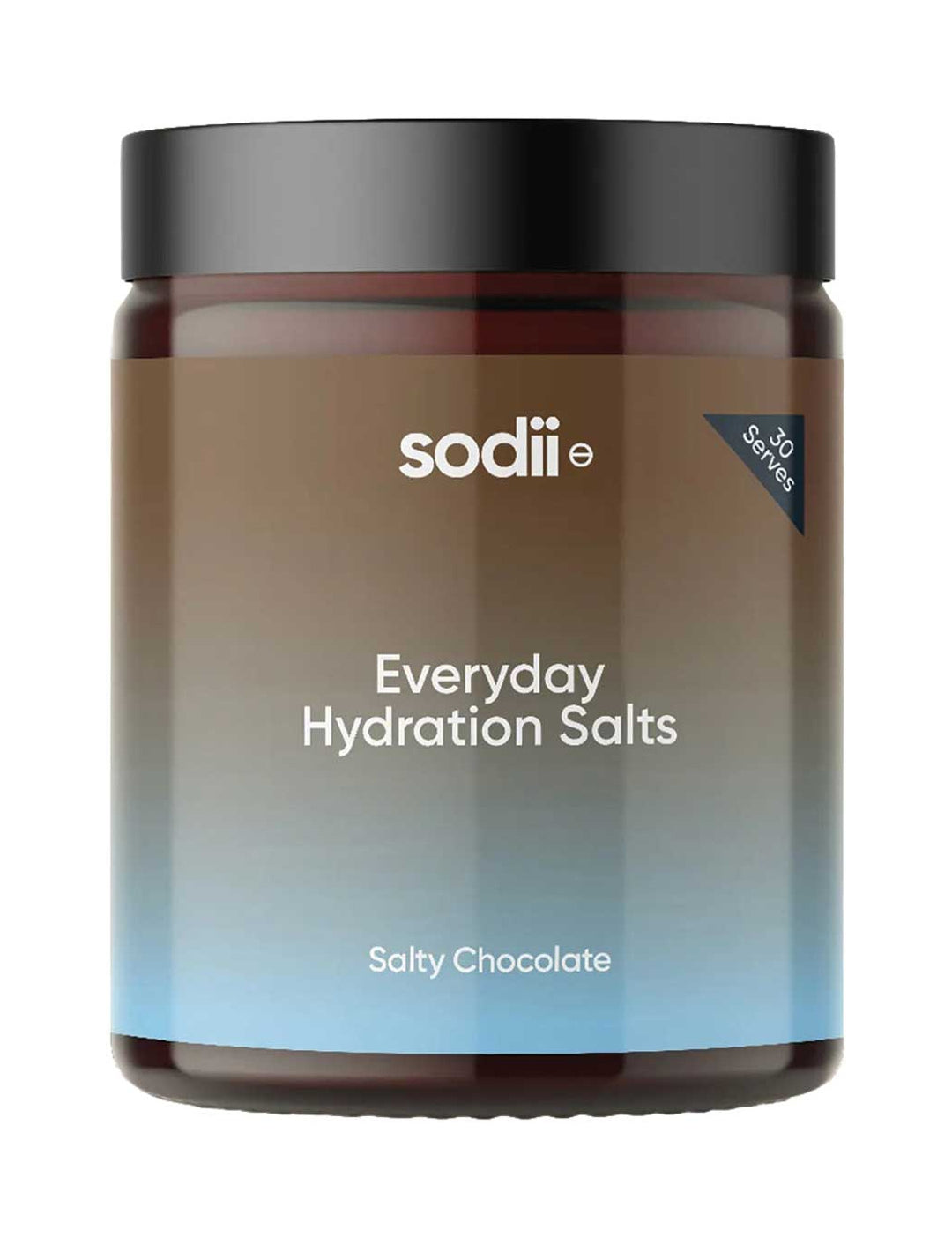 Sodii Everyday Hydration Salts Salty Chocolate Tub 185g on a white background