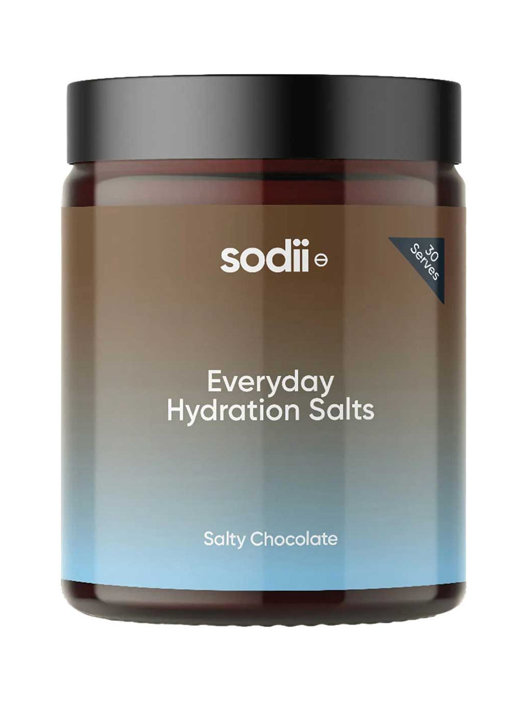 Sodii Everyday Hydration Salts Salty Chocolate Tub 185g on a white background