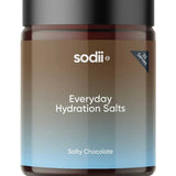 Sodii Everyday Hydration Salts Salty Chocolate Tub 185g on a white background