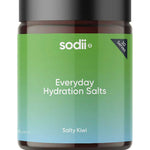 Sodii Everyday Hydration Salts Salty Kiwi Tub 185g on a white background