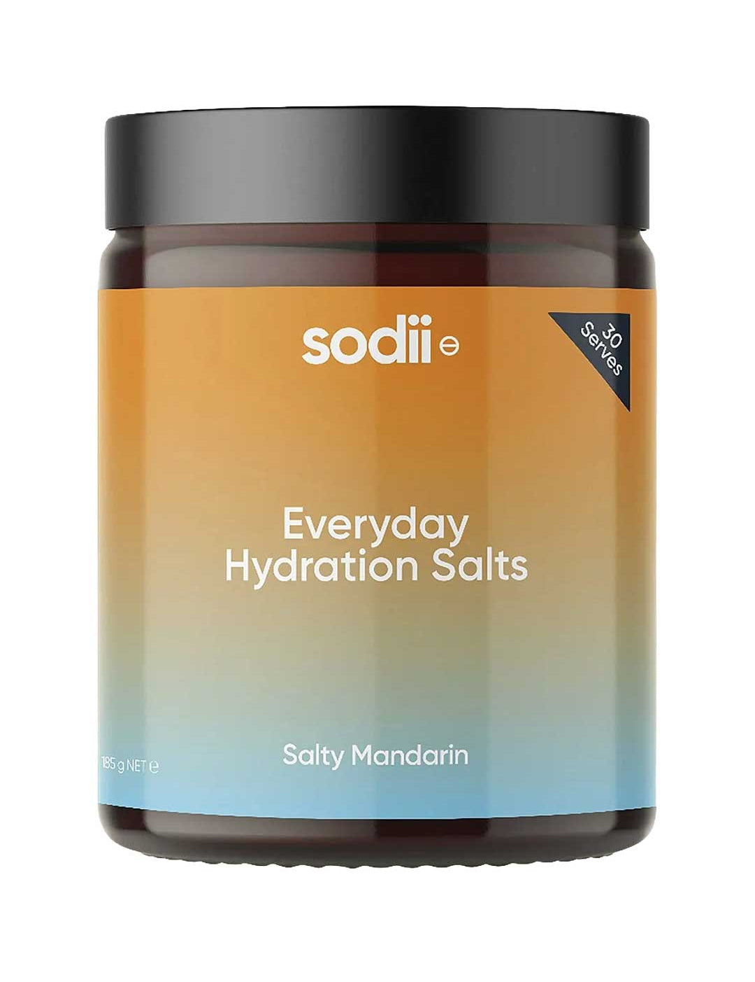 Sodii Everyday Hydration Salts Salty Mandarin Tub 185g, natural supplement