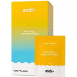 Sodii Everyday Hydration Salts Salty Pineapple 30pk on a white background
