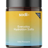 Sodii Everyday Hydration Salts Salty Pineapple Tub 185g on a white background
