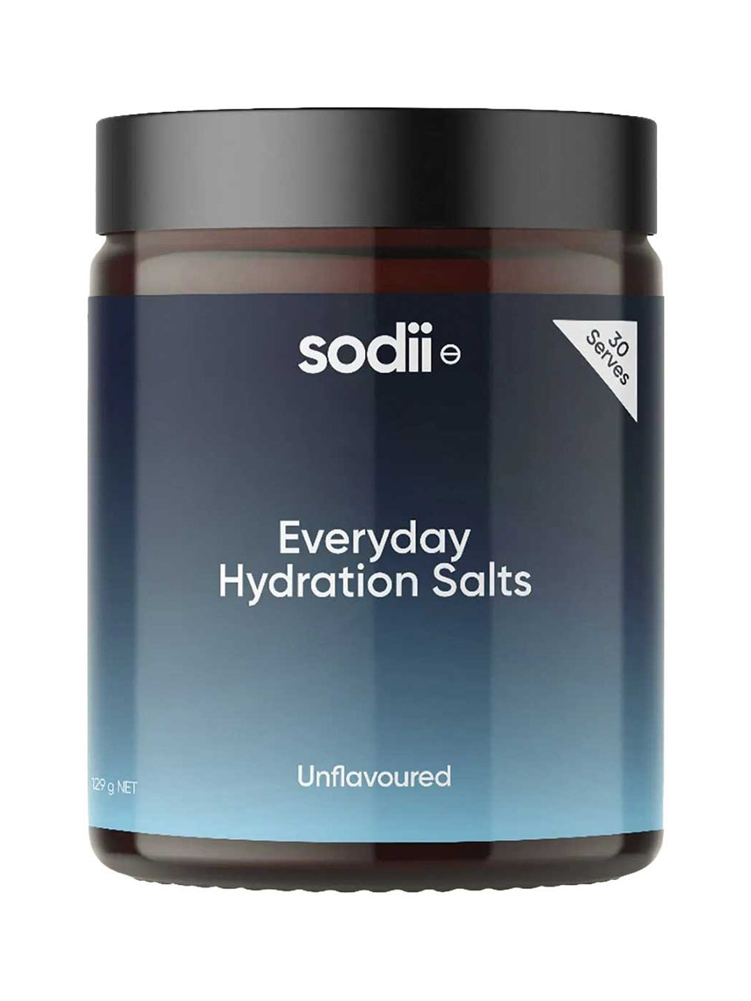 Sodii Everyday Hydration Salts Unflavoured Tub 185g on a white background