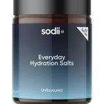 Sodii Everyday Hydration Salts Unflavoured Tub 185g on a white background