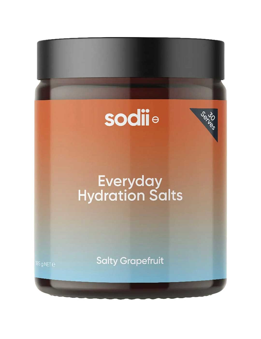 Sodii Everyday Hydration Salts Salty Passionfruit Tub 185g, natural supplement