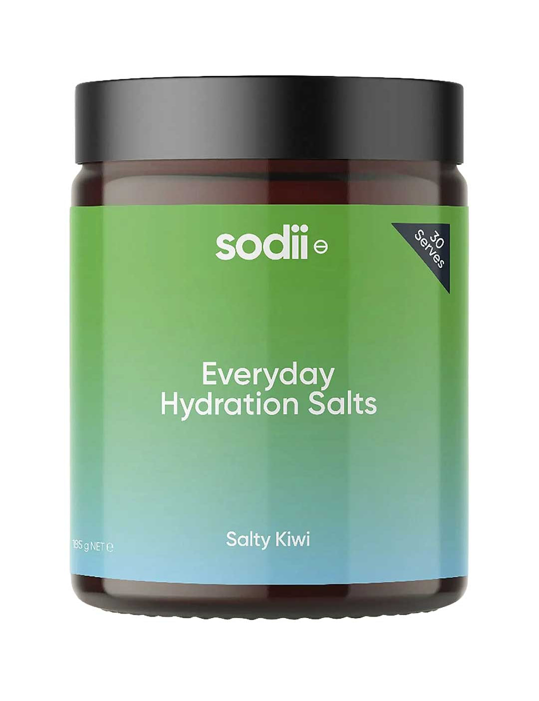 Sodii Everyday Hydration Salts Salty Kiwi Tub 185g, natural supplement