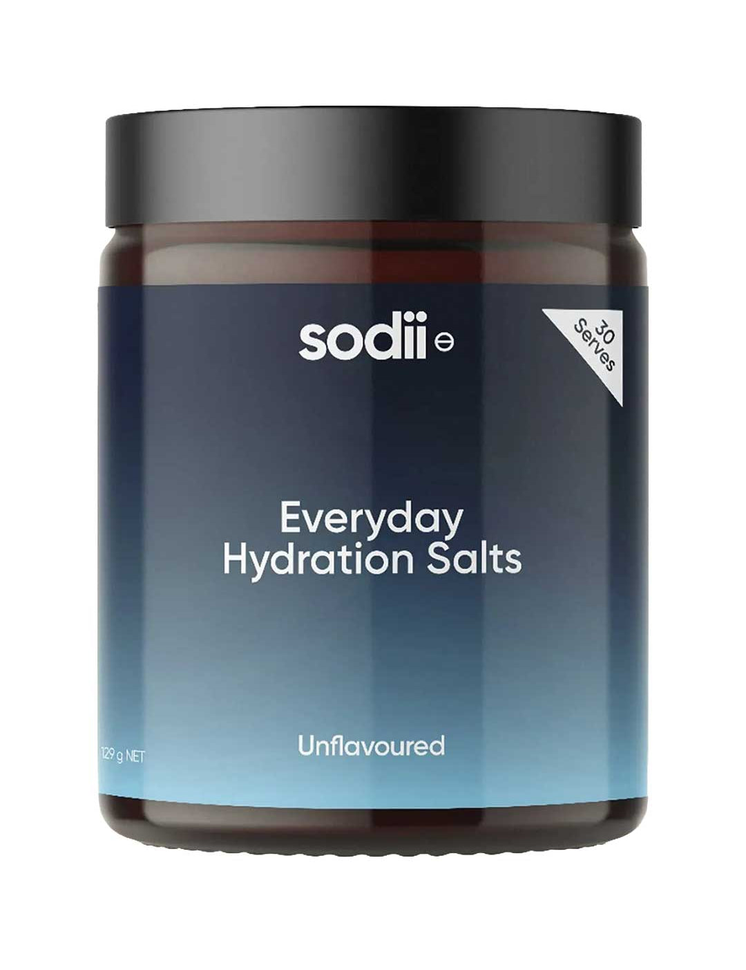 Sodii Everyday Hydration Salts Unflavoured Tub 185g, natural supplement