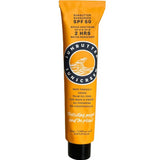 Sunbutter sunscreen tube on a white background