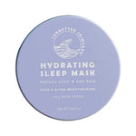 SunButter Hydrating Sleep Mask 70ml closed round tin on a white background