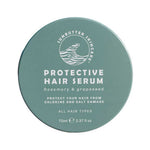 SunButter Protective Hair Serum 70ml closed round tin on a white background