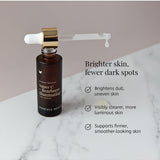 Brighter skin benefits panel for Vanessa Megan Super C and Bearberry Serum