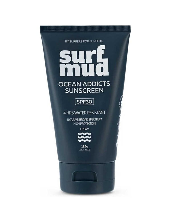 Surfmud Ocean Addicts Sunscreen SPF30 125g tube