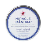 Sven's Island Miracle Manuka Daily Defence Cream 250g closed tin on a white background