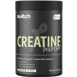 Switch Nutrition Creatine Perform 100% Pure Creapure 500g is an unflavoured black container delivering 167 servings of premium creatine monohydrate, designed to support strength and endurance—perfect for effective creatine supplementation.