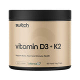 Switch Nutrition Vitamin D3 + K2 60 Capsules