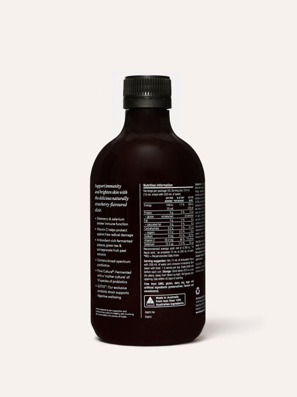 Back label of The Beauty Chef Antioxidant Boost