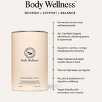 Key benefits panel for The Beauty Chef Body Wellness Vanilla