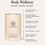 Key benefits panel for The Beauty Chef Body Wellness Vanilla