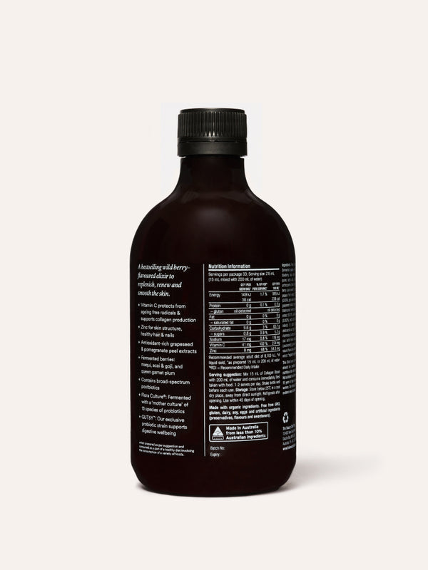Back label of The Beauty Chef Collagen Boost