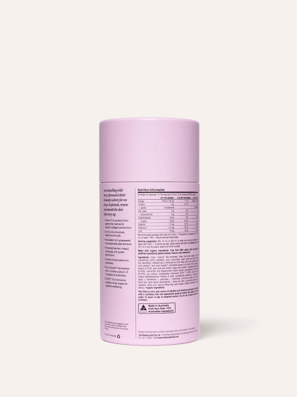 Back of The Beauty Chef Collagen Boost sachets