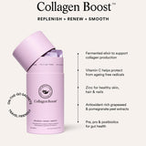 Key benefits panel for The Beauty Chef Collagen Boost sachets