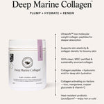 Key benefits panel for The Beauty Chef Deep Marine Collagen Berry