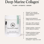 Key benefits panel for The Beauty Chef Deep Marine Collagen