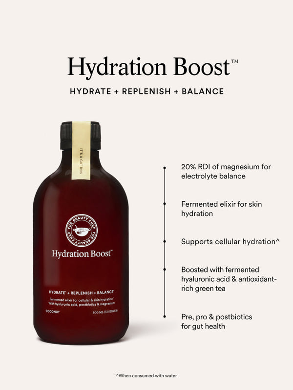 Key benefits panel for The Beauty Chef Hydration Boost