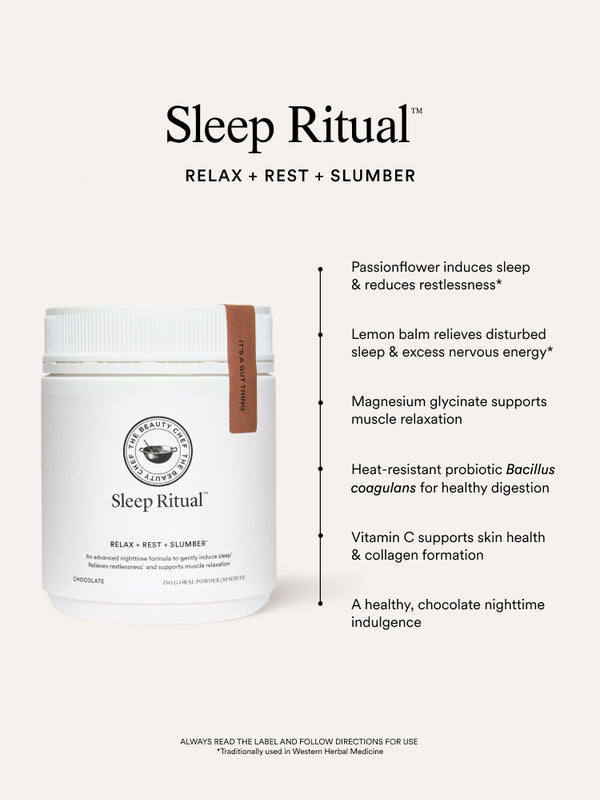 Key benefits panel for The Beauty Chef Sleep Ritual