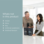 Product information panel for Tropeaka The Healthy Meal Shake Strawberry Cream