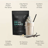 Nutritional information panel for Tropeaka Meal Shake Smooth and Creamy Vanilla